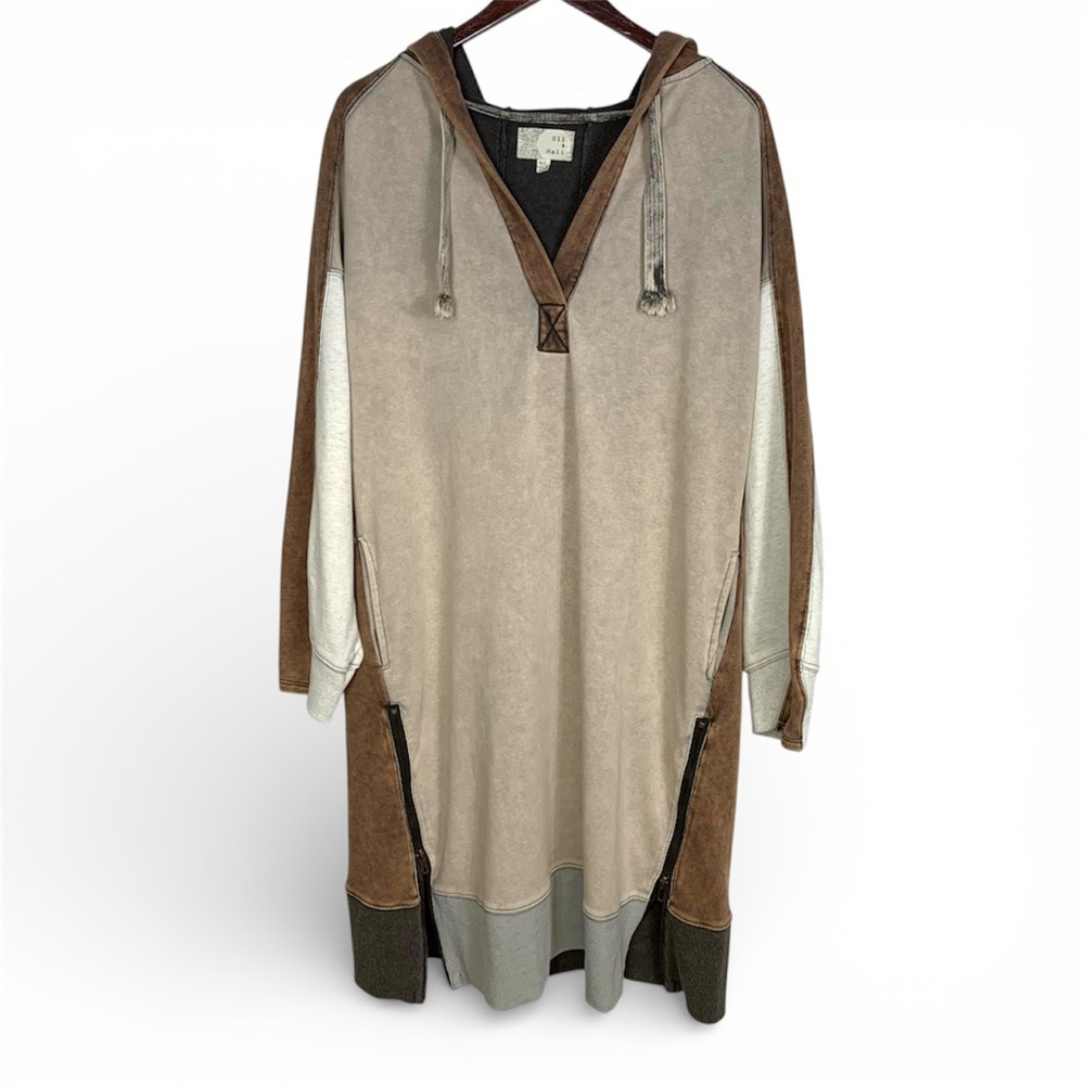 Oli & Hali Oversized Colorblock Hoodie Dress Size M/L